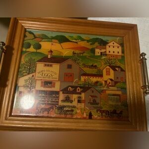 Vintage Charles Wysocki Farms country eggs